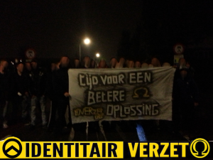 Mensen van de Bollenstreek en Leiden samen in actie tegen de instroom van economische immigranten.